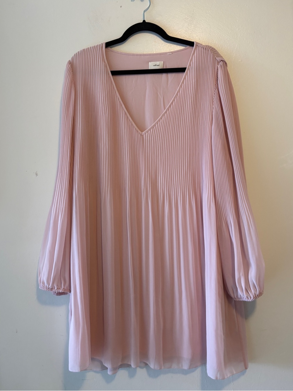 Aritzia Wilfred Prophecy Dress | Light Pink lightweight Flowy Drapy Casual - Picture 4 of 12